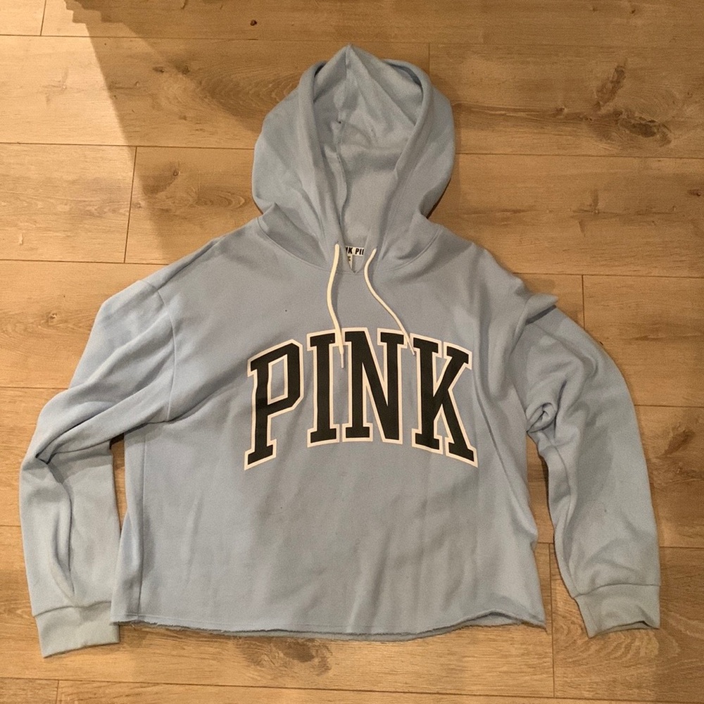 VS PINK CROP HOODIE
